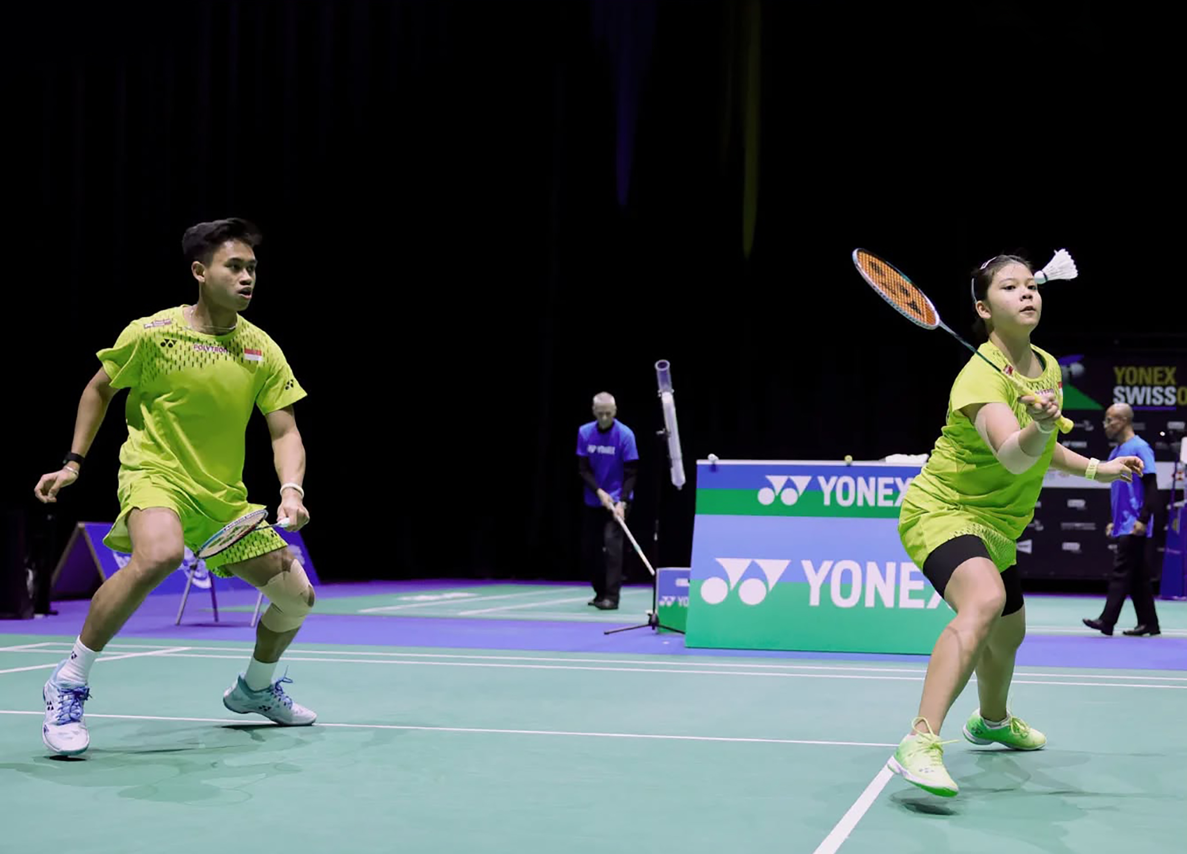 Jafar Hidayatullah/Felisha Alberta Nathaniel Pasaribu melaju ke babak perempatfinal Swiss Open 2026 usai menang dua gim langsung 21-8, 21-11 atas Jimmy Wong/Lai Pei Jing.