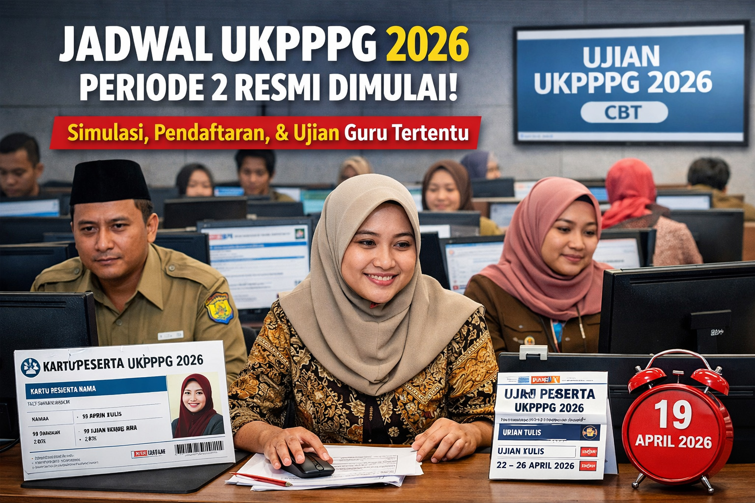 Informasi penting bagi guru peserta PPG. Jadwal UKPPPG 2026 resmi dirilis lengkap dengan tahapan simulasi, pendaftaran, unggah dokumen, hingga ujian tertulis.