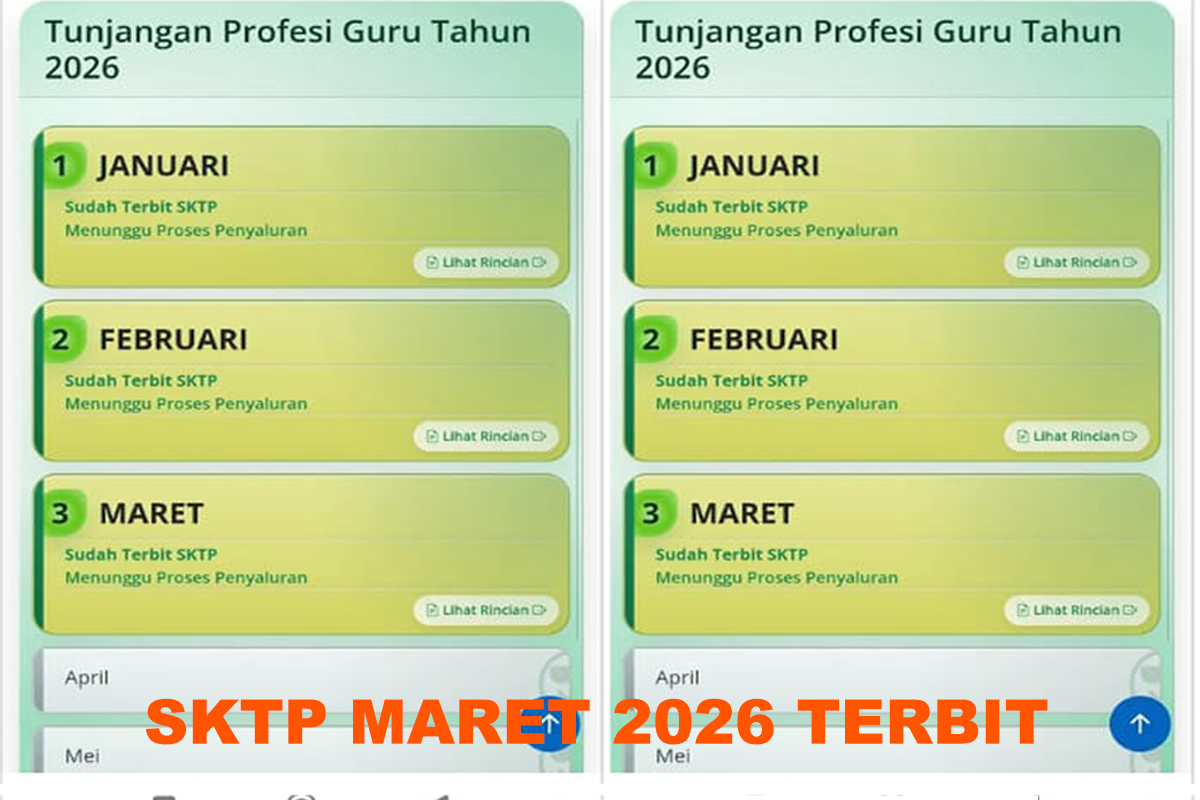 SKTP Maret 2026 Sudah Terbit, Alasan Kenapa Pencairan TPG Bulanan Guru Dipercepat 