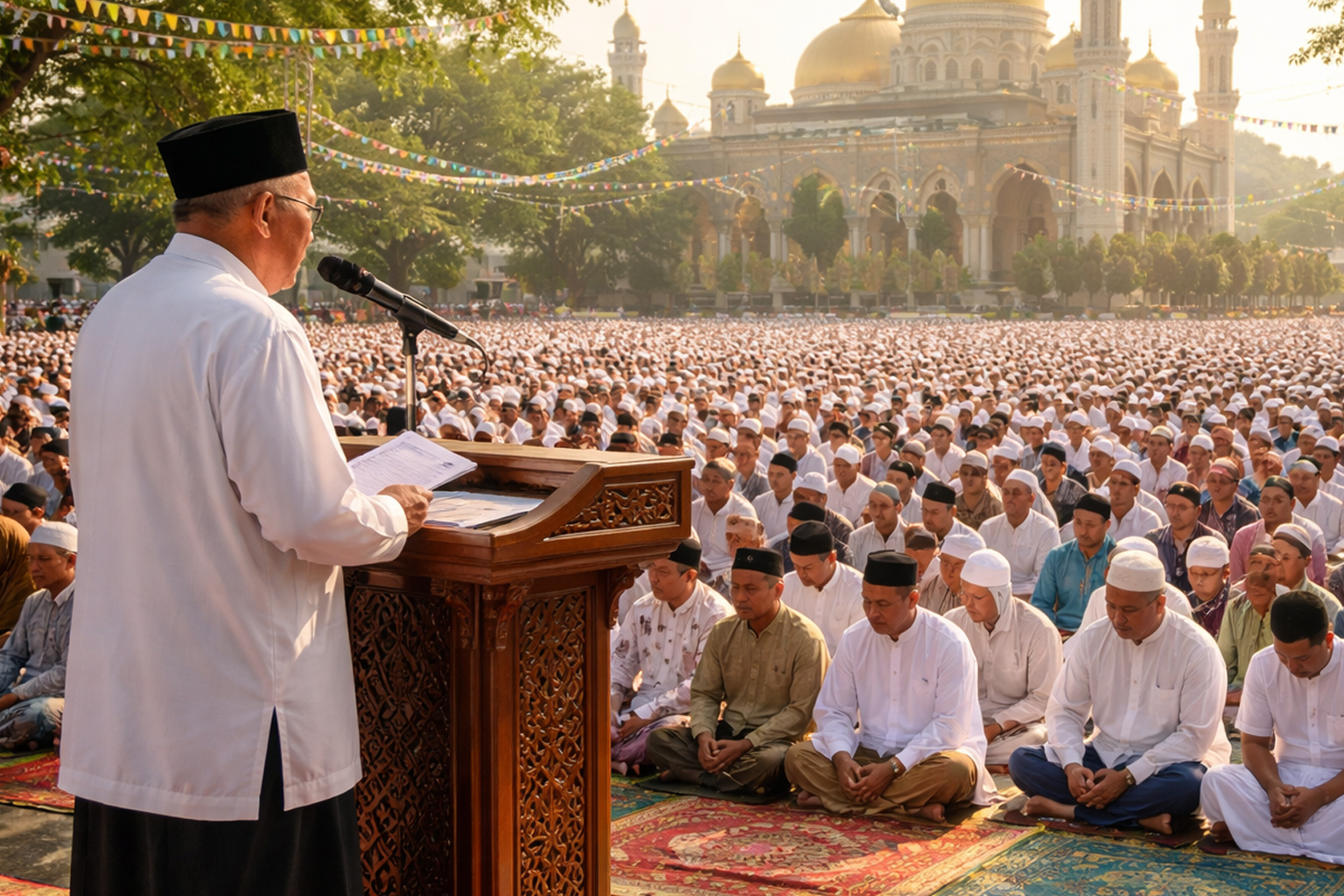 Setiap Idul Fitri, khutbah menjadi momen penting bagi umat Islam. Berikut beberapa tema khutbah yang paling relevan dengan kehidupan masyarakat dan mampu menyentuh hati jamaah.
