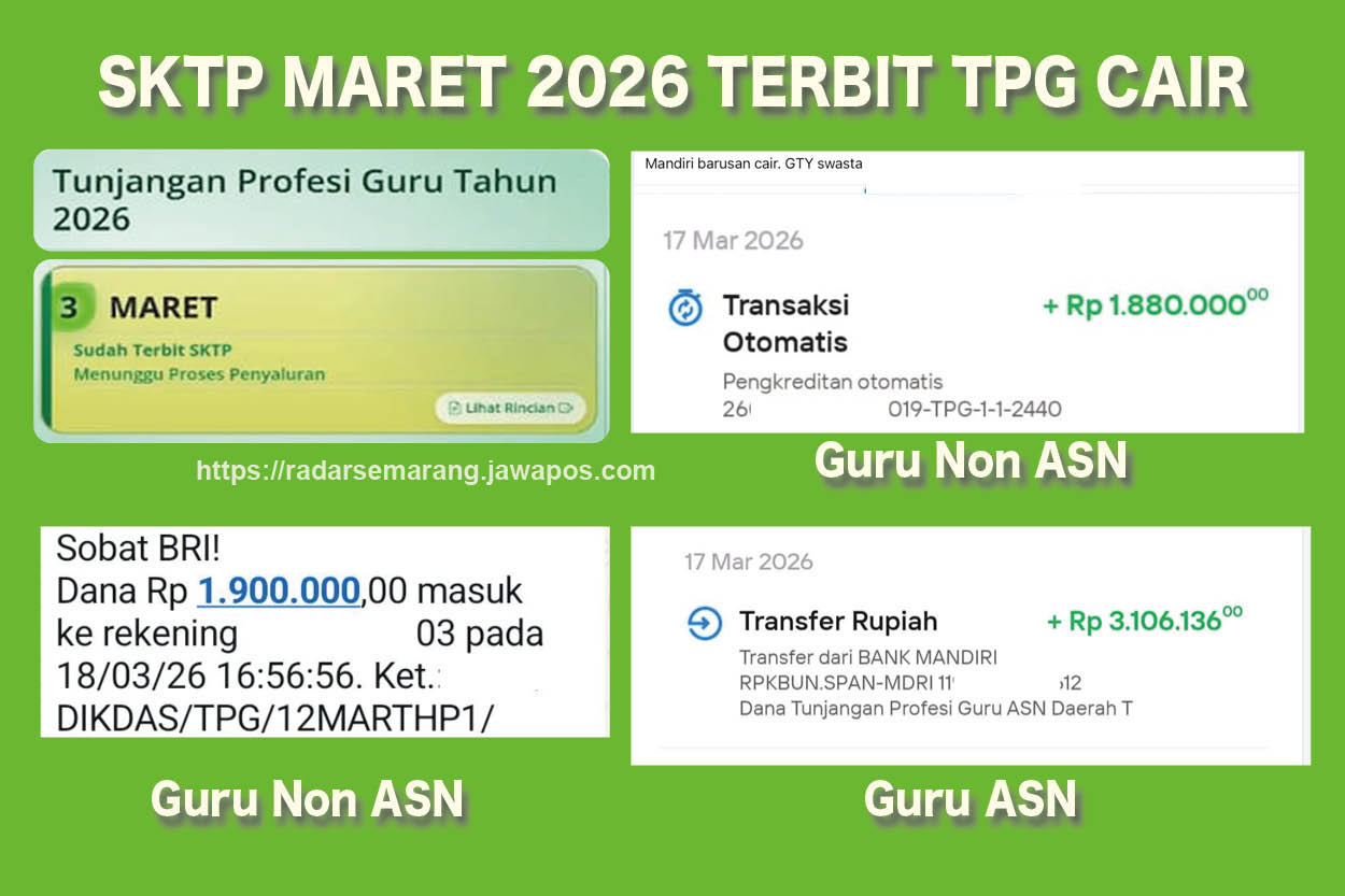 SKTP Maret 2026 Terbit, TPG Sudah Cair, Ini Proses pembayaran Tunjangan Profesi Guru Bulanan 