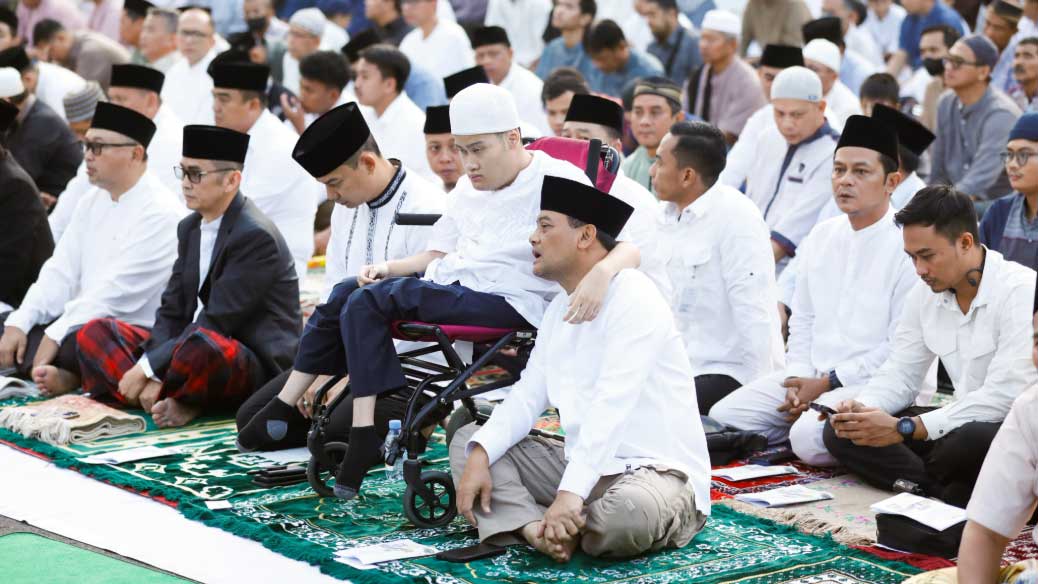  Ahmad Luthfi Salat Ied di Lapangan Simpanglima tahun 2025 silam 