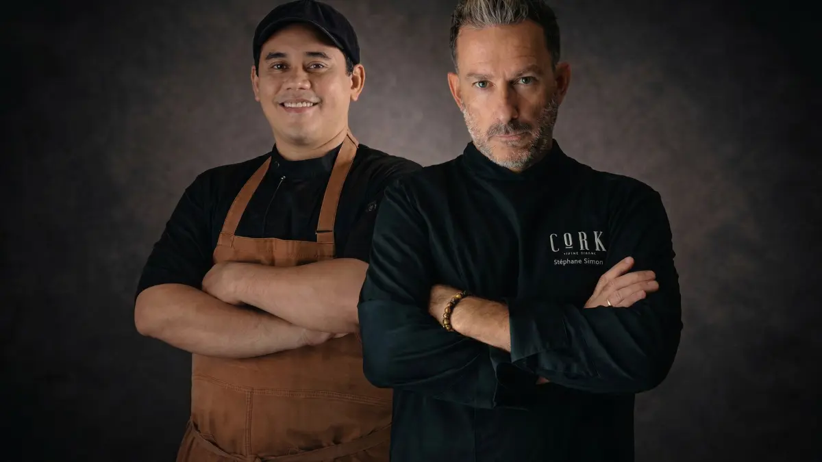 Chef Surya Mahardika dan Chef Stéphane Simond