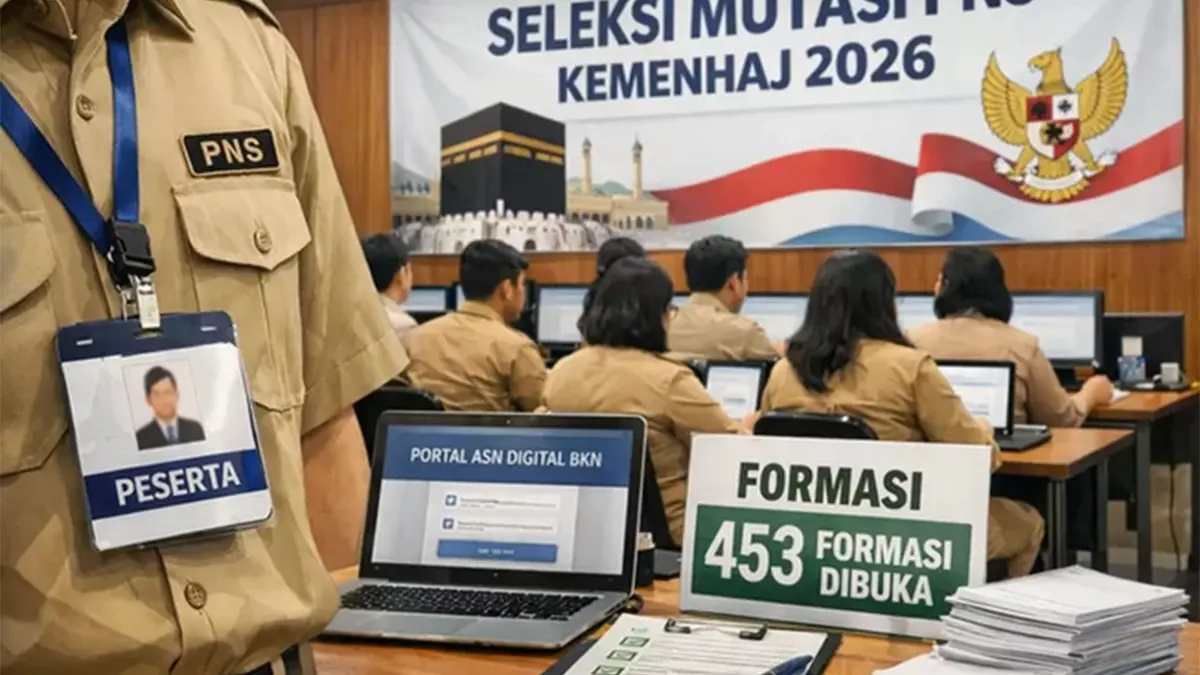 Kemenhaj Rekrut PNS Lewat Jalur Mutasi 453 Formasi,
Cek Daftar, Syarat, Tahapan, Cara Pendaftarannya


