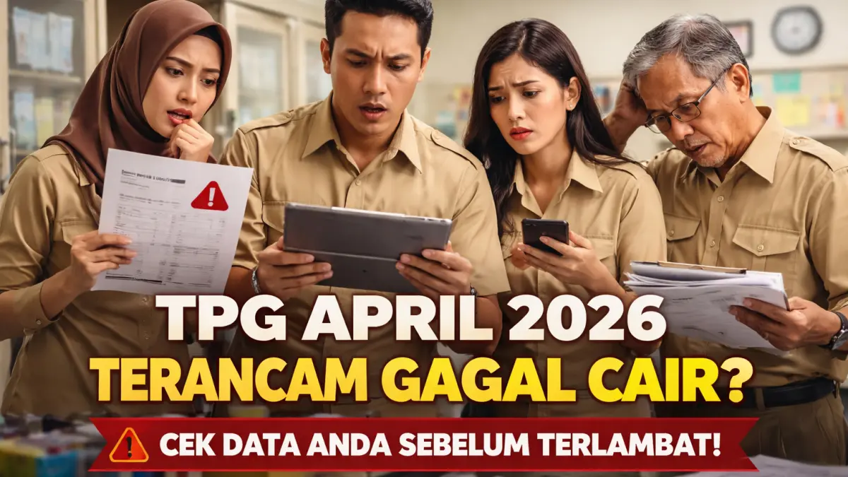 Banyak guru tidak sadar kesalahan kecil ini bisa membuat TPG gagal cair. Simak penjelasan lengkapnya sebelum terlambat dan pastikan hak Anda tidak hilang begitu saja.