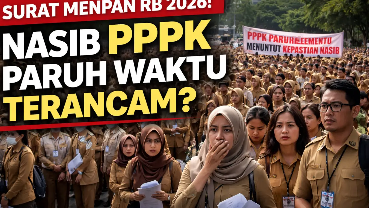 Kebijakan baru ASN 2026 mulai terkuak. PPPK Paruh Waktu kini di persimpangan nasib. Simak analisis lengkap yang sedang ramai dibicarakan!