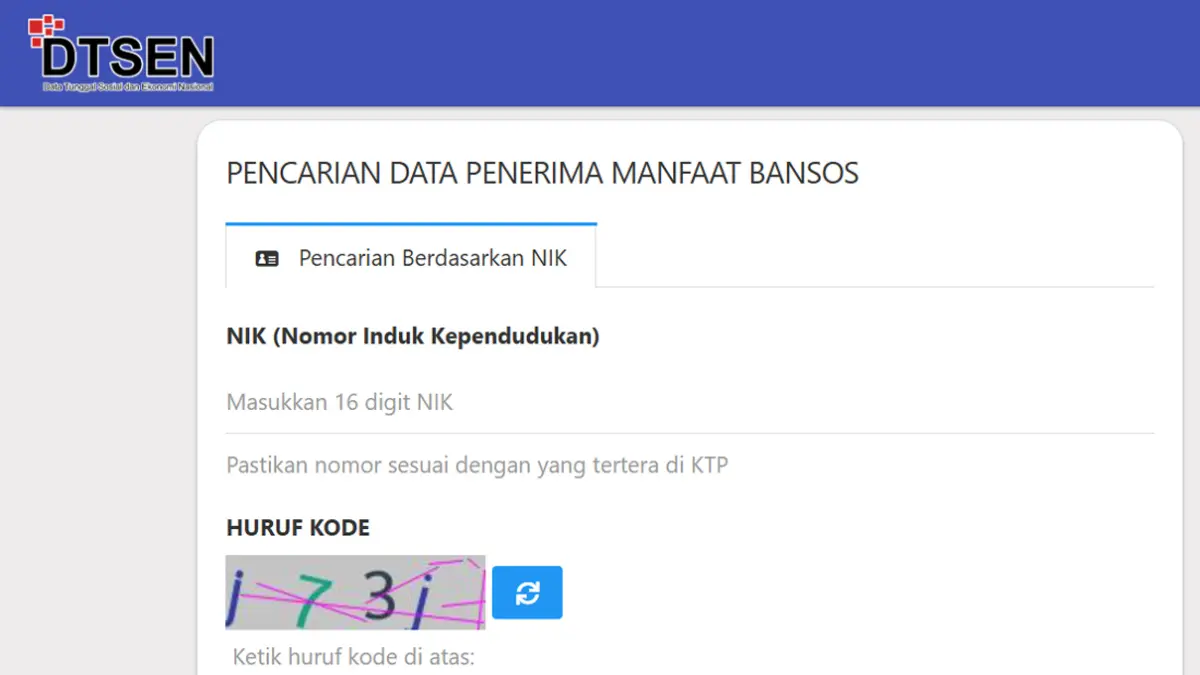 Cek Bansos dan Desil Bansos melalui Website