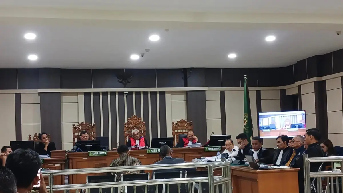 Suasana sidang agenda pemeriksaan ahli kasus dugaan korupsi Sritex di Pengadilan Tipikor Semarang, Selasa (7/4/2026). IDA FADILAH/JAWA POS RADAR SEMARANG&nbsp;