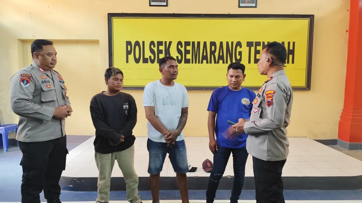 Jukir di Kota Lama Semarang Ditangkap. (M Hariyanto/Jawa Pos Radar Semarang)