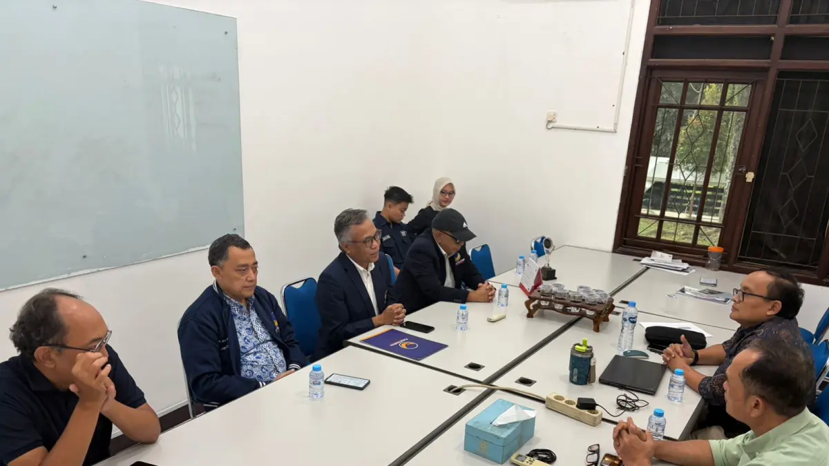 Audiensi dan silaturahmi DPW Partai NasDem Jateng ke Jawa Pos Radar Semarang, Selasa (14/4/2026). IDA FADILAH/JAWA POS RADAR SEMARANG&nbsp;
