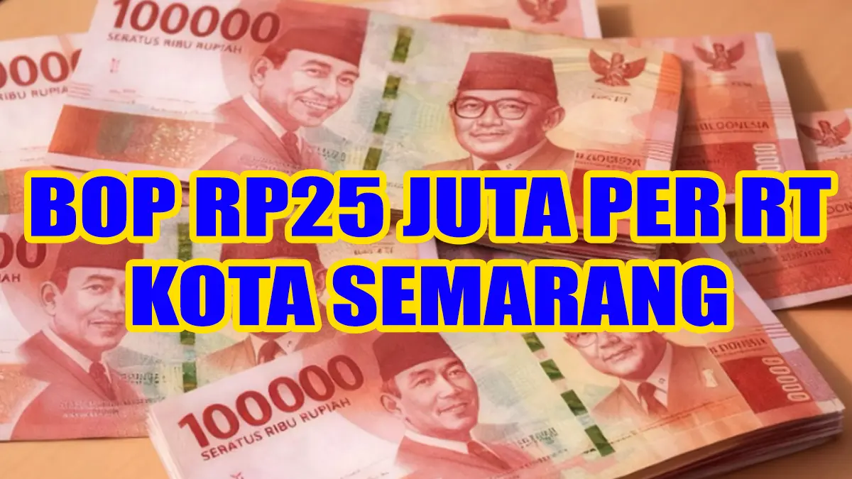 BOP Rp25 Juta per RT di Kota Semarang Segera Cair