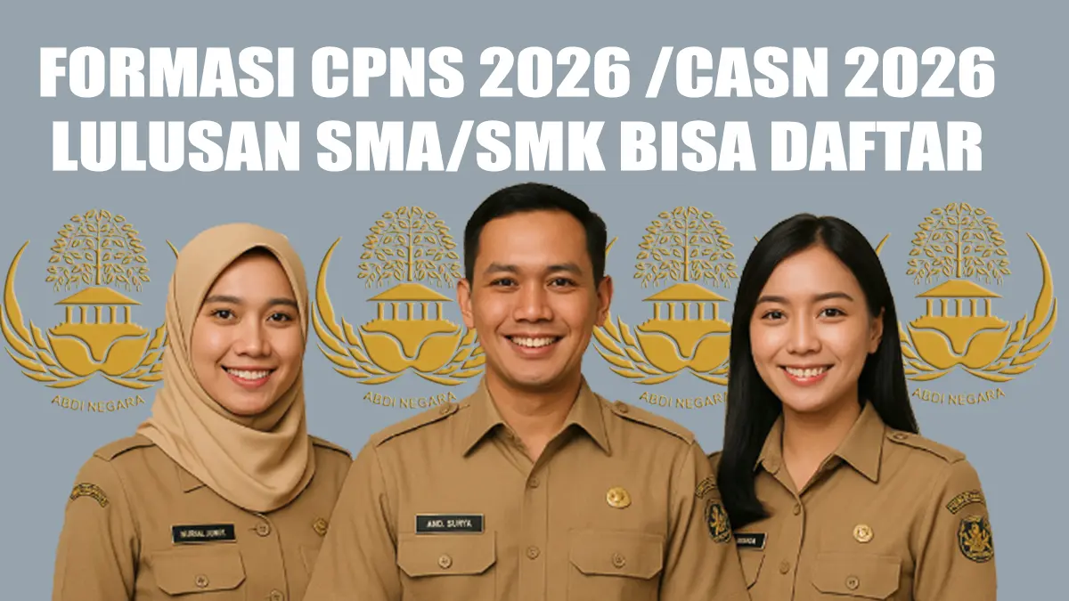 Deretan 15 Formasi CPNS 2026 Favorit.