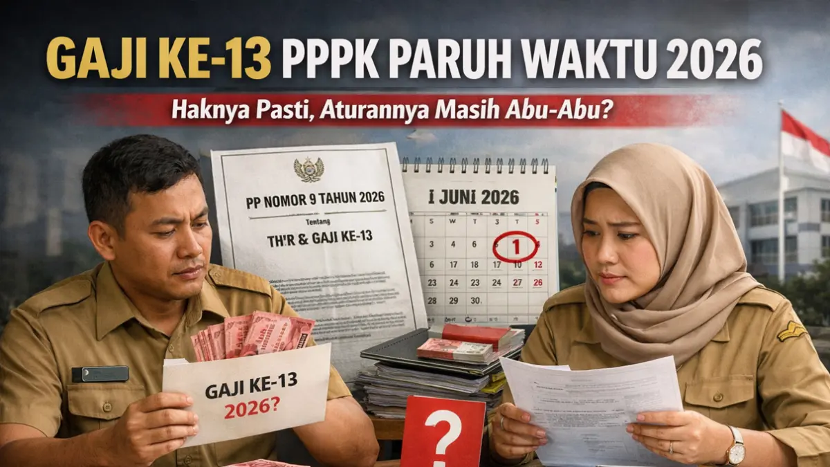Masih bingung soal gaji ke-13 PPPK paruh waktu? Artikel ini mengulas fakta aturan terbaru 2026, syarat pencairan, dan penjelasan lengkap yang wajib diketahui.