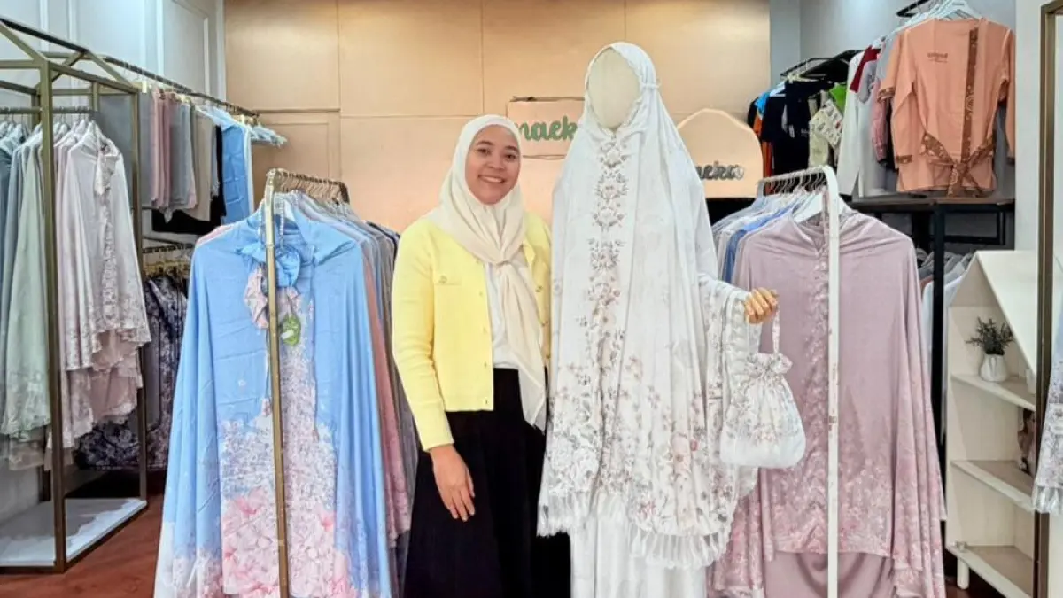 Pengusaha Perempuan Angkat Mukena Premium Berdesain Khas, Naeka Tembus Pasar Global Berkat LinkUMKM BRI