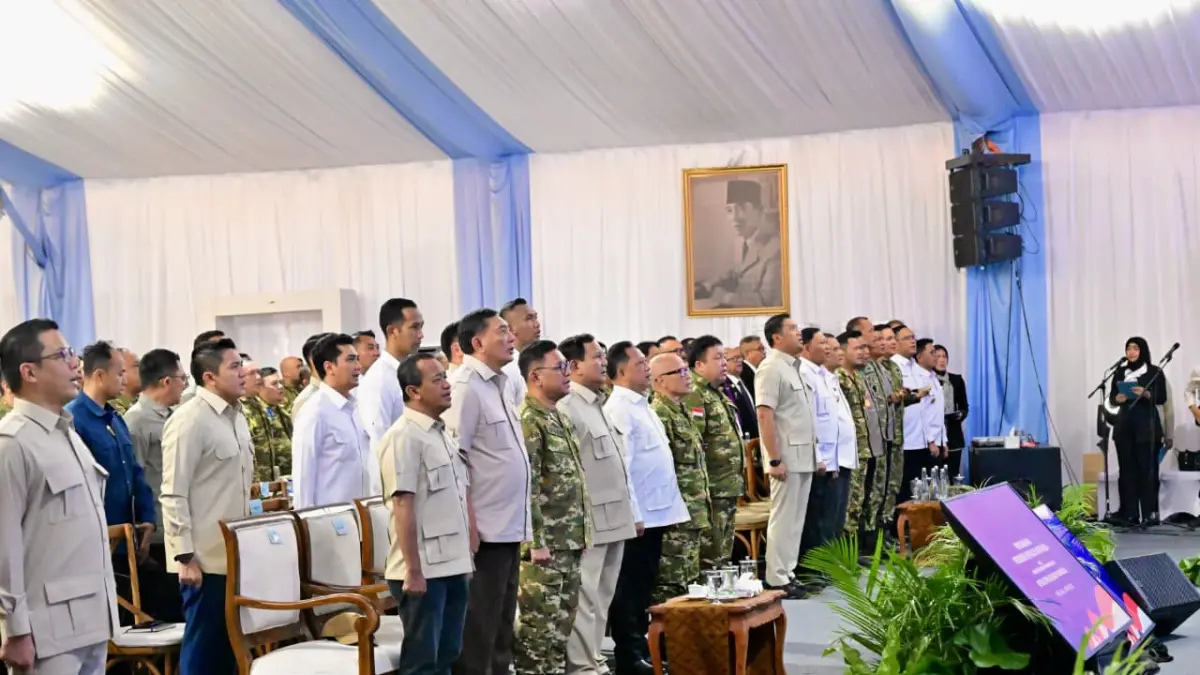 kegiatan Retret atau Kursus Pemantapan Pimpinan Daerah (KPPD) Ketua DPRD Seluruh Indonesia di Akademi Militer (Akmil), Magelang, Sabtu 18 April 2026.