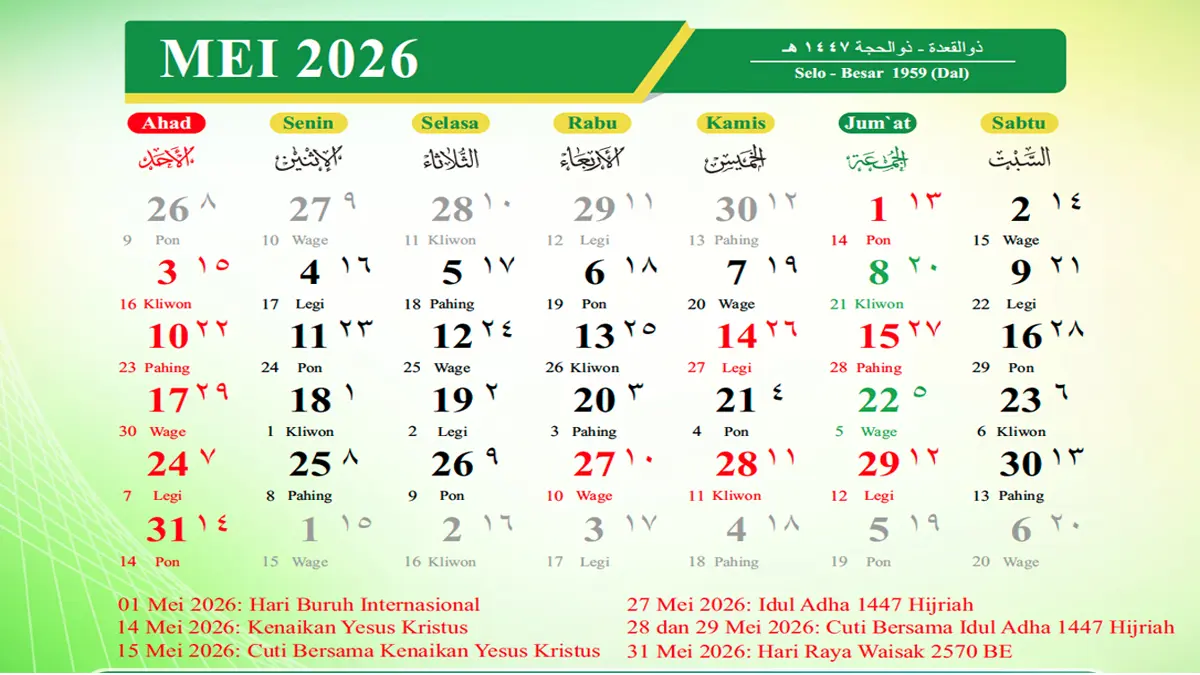 Kalender 2026