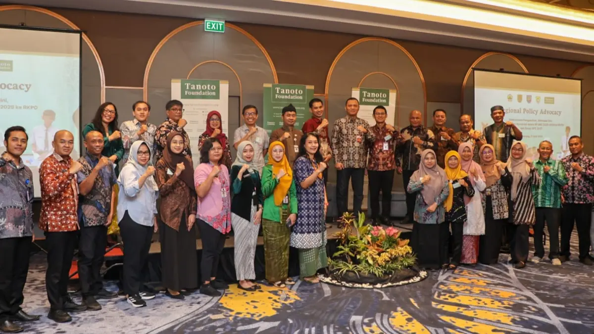 Tanoto Foundation berkolaborasi dengan pemerintah kab/kota di Jateng menggelar kegiatan Regional Policy Roundtable: Sinkronisasi Pengasuhan, Stimulasi Dini, serta Literasi dan Numerasi dalam RPJMD 2025–2029 ke RKPD dan Renja OPD 2027 di Ibis Style Semarang, Selasa (21/4).