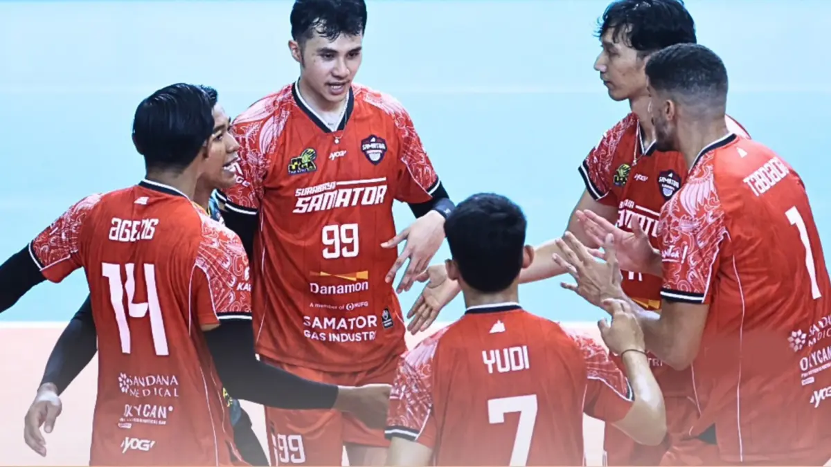 Daud Yordan dan kawan-kawan membuka leg pertama dengan mengalahkan Jakarta Garuda Jaya dengan skor 3-0 (25-17, 25-20, 25-20).