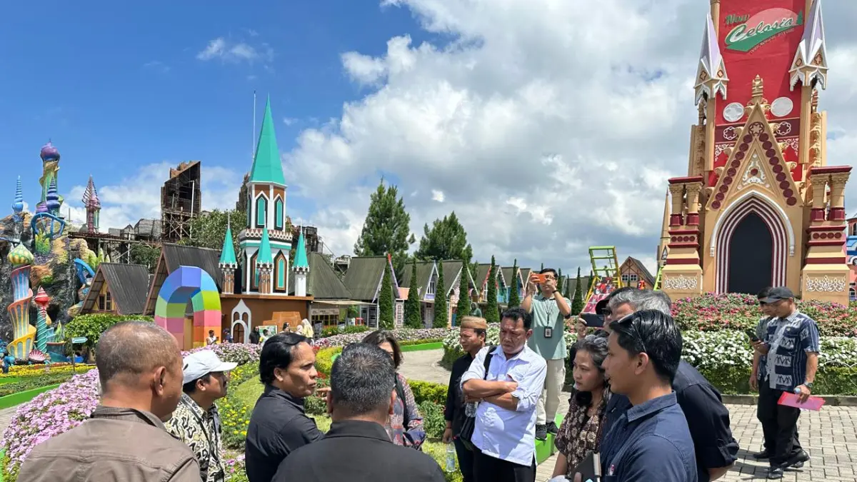 Komisi C DPRD Kabupaten Semarang lakukan sidak di Celosia Flower Garden Bandungan. Maria Novena/Jawa Pos Radar Semarang