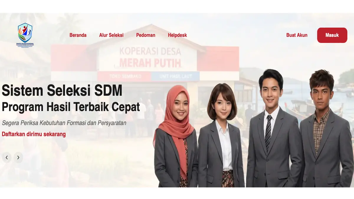 Pemerintah secara resmi membuka perekrutan 30.000 posisi manajer Koperasi Merah Putih.