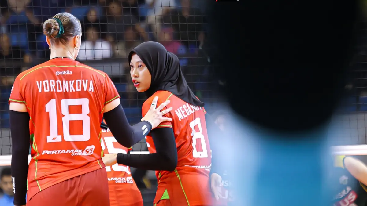 Duet Megawati Hangestri Pertiwi dan Irina Voronkova menjadikan serangan Pertamina Enduro semakin berbahaya.