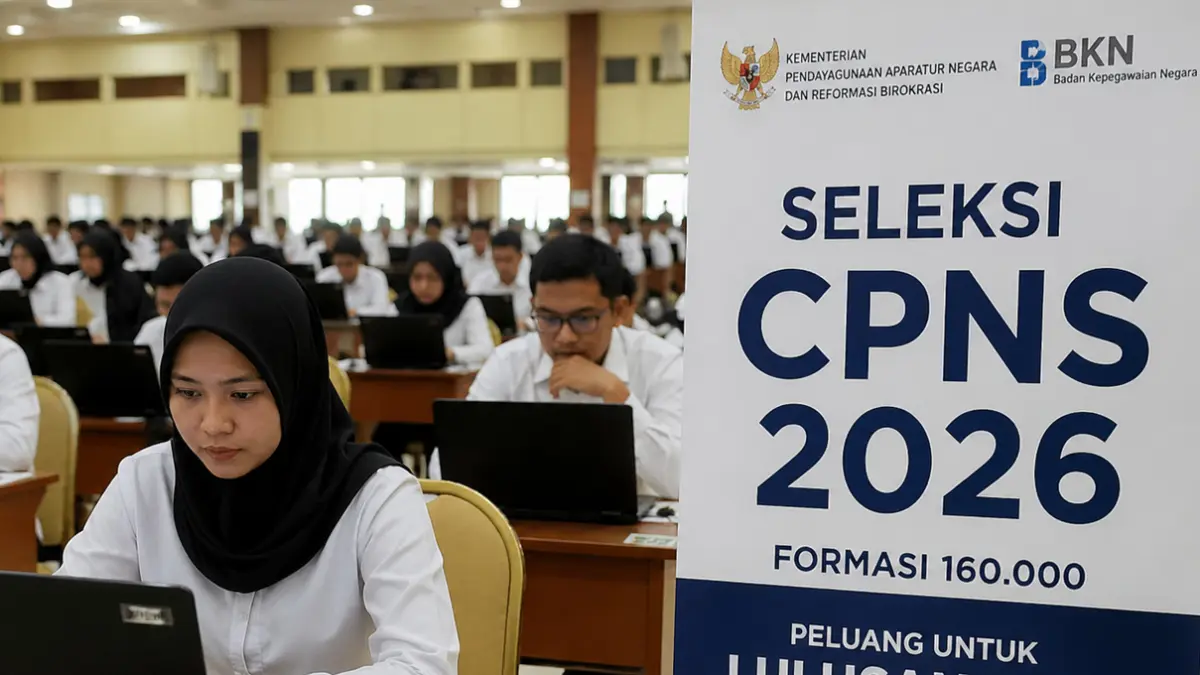 Pemerintah buka seleksi CPNS 2026 dengan 160 ribu formasi. Kabar baik, Bea Cukai sediakan 380 kuota untuk lulusan SMA. Simak syarat dan jadwalnya.