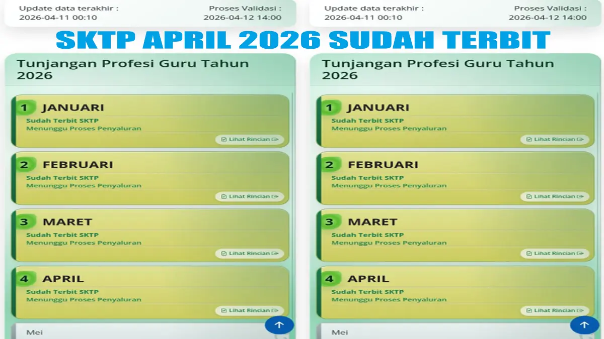 Resiko Keterlambatan Sinkronisasi Terhadap Validasi di Info GTK Terkait Penerbitan SKTP April 2026 dan Pencairan TPG Bulanan Guru
