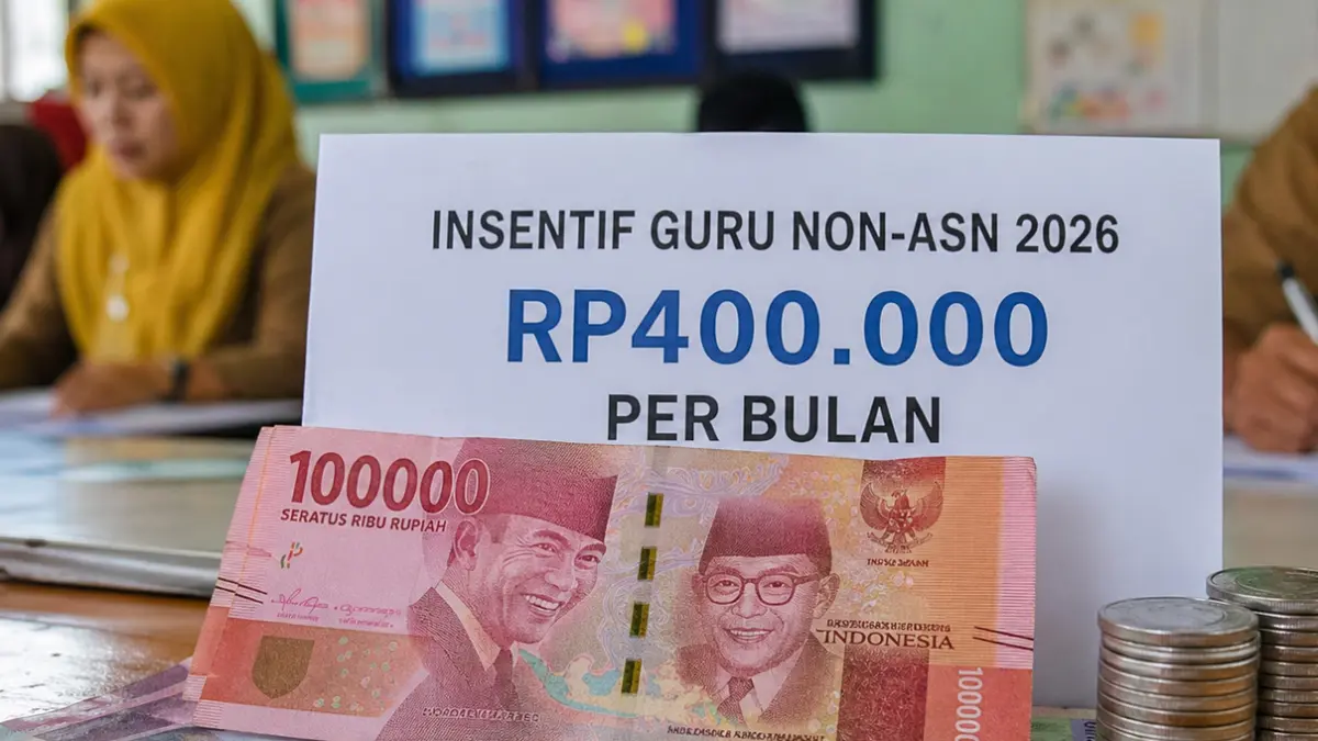 Update April 2026, insentif guru non-ASN Rp400 ribu mulai cair tiap bulan. Cek cara verifikasi Dapodik dan status penerimaan di sini.
