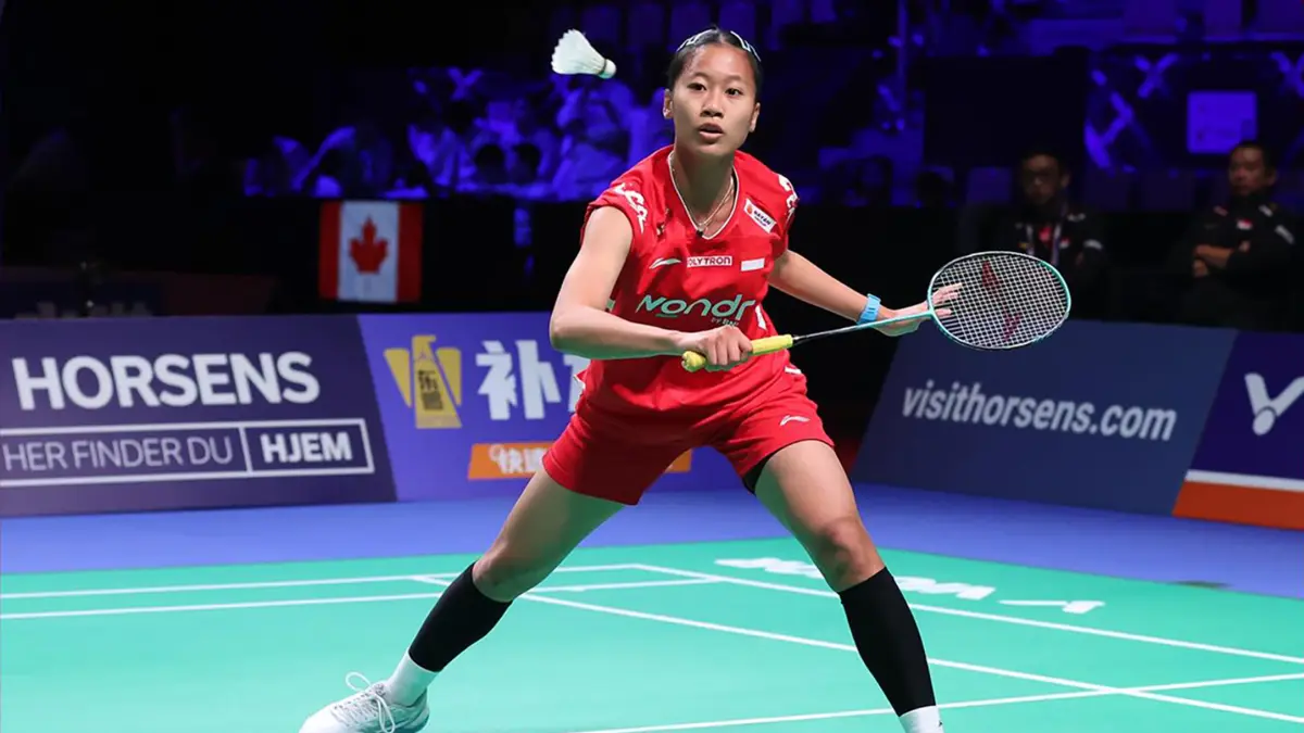 Putri Kusuma Wardani menjadi tumpuan Indonesia saat menghadapi Denmark di babak perempatfinal Uber Cup 2026.