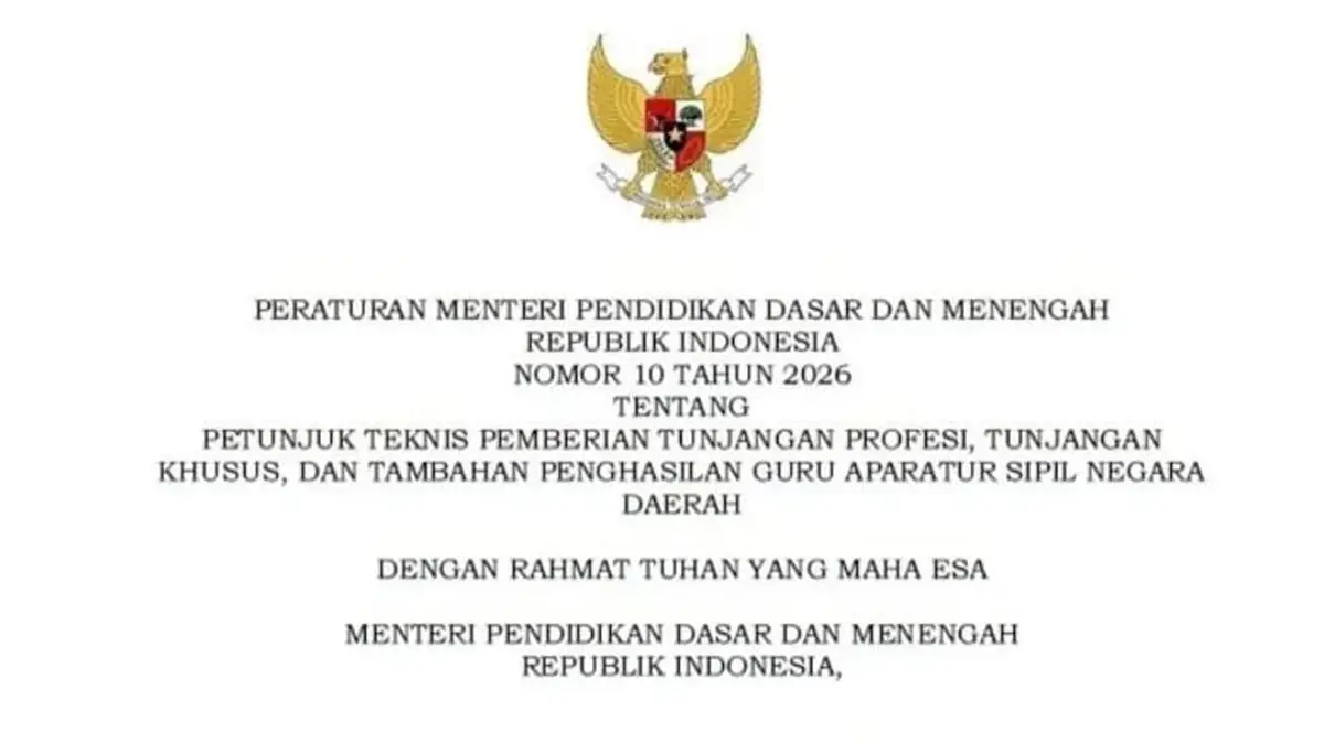 Pasal 16 Permendikdasmen No 10 Tahun 2026 Tentang Penyebab Pemutusan Pembayaran TPG Bulanan Guru
