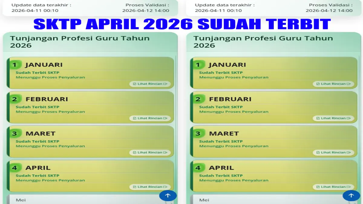 SKTP April 2026 Terbit, Apa yang Harus Dilakukan Guru di Tahap Menunggu Pencairan TPG Bulanan
