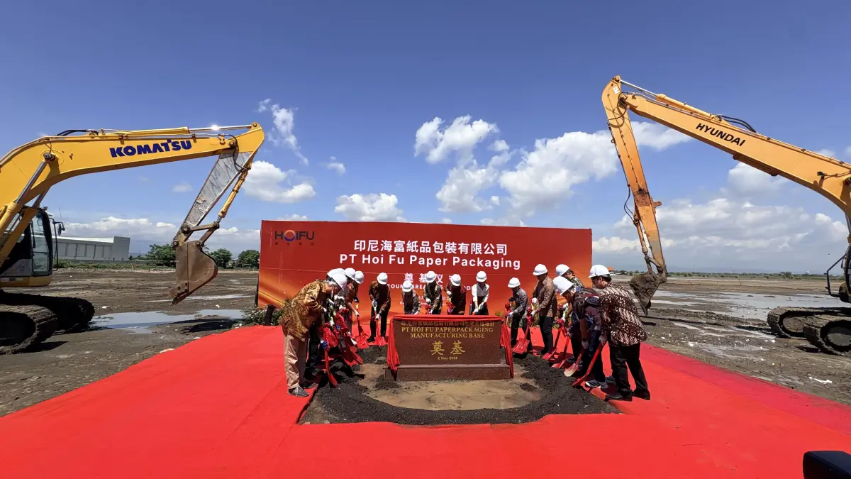 DIBANGUN: Groundbreaking Ceremony PT Hoi Fu Paper Packagung Indonesia di Kawasan Industri Kendal, Sabtu (2/5/2026). (BUDI SETIYAWAN/RADARSEMARANG.ID)