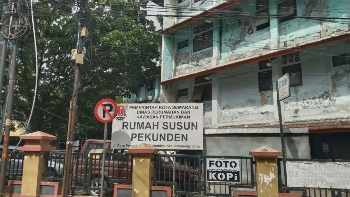 Rusun Pekunden yang ada di Kawasan Miroto, Pekunden adalah rusun milik Pemkot Semarang