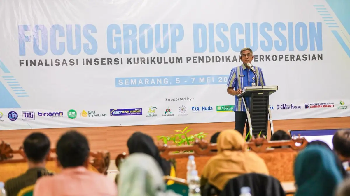 ekretaris Daerah (Sekda) Provinsi Jawa Tengah, Sumarno dalam acara Focus Group Discussion (FGD) Finalisasi Insersi Kurikulum Pendidikan Perkoperasian di Balai Pelatihan Koperasi dan UKM Jateng, Kota Semarang, Selasa, 5 Mei 2026.&nbsp;