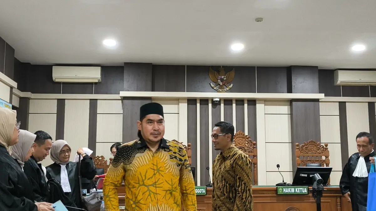 Terdakwa Ahmad Yazid alias Gus Yazid, Terdakwa Andi Nur Huda menjalani persidangan di Pengadilan Tindak Pidana Korupsi (Tipikor) Semarang, Rabu (6/5/2026).