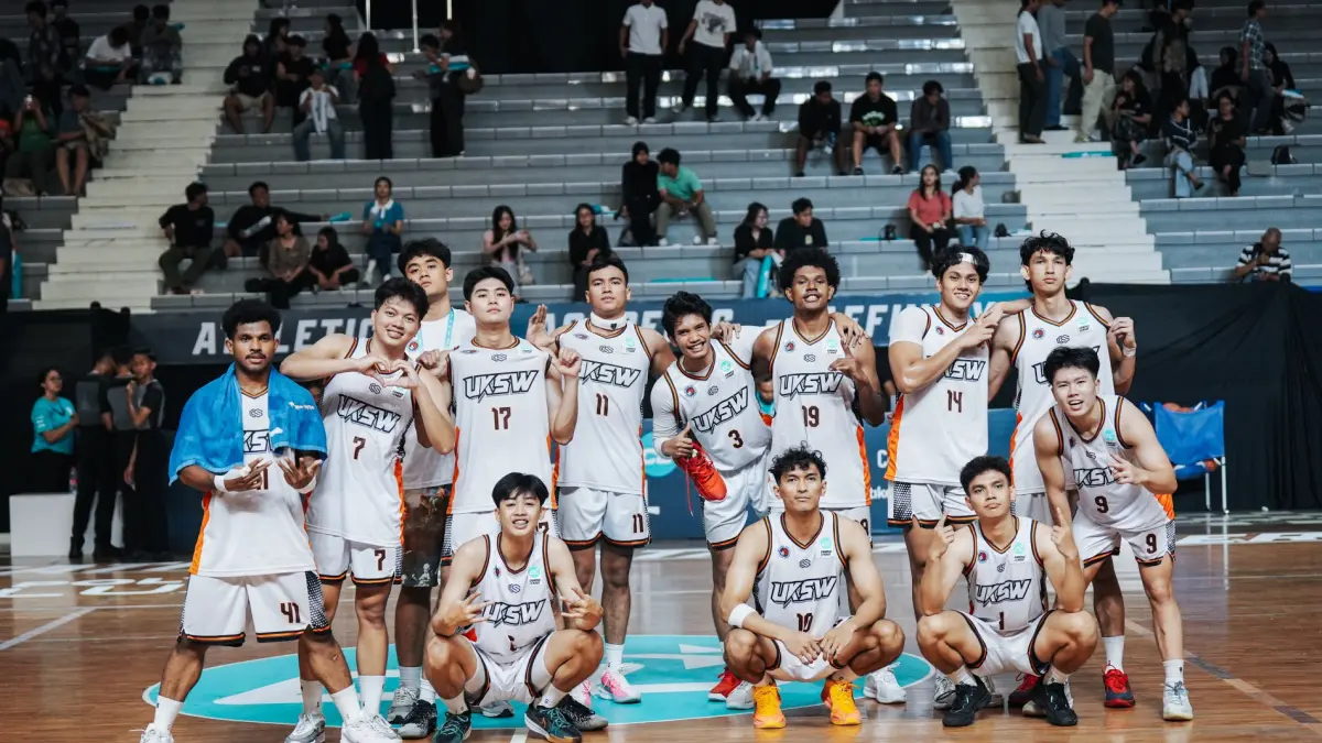 Tim Basket Putra UKSW berhasil meraih juara dalam Campus League 