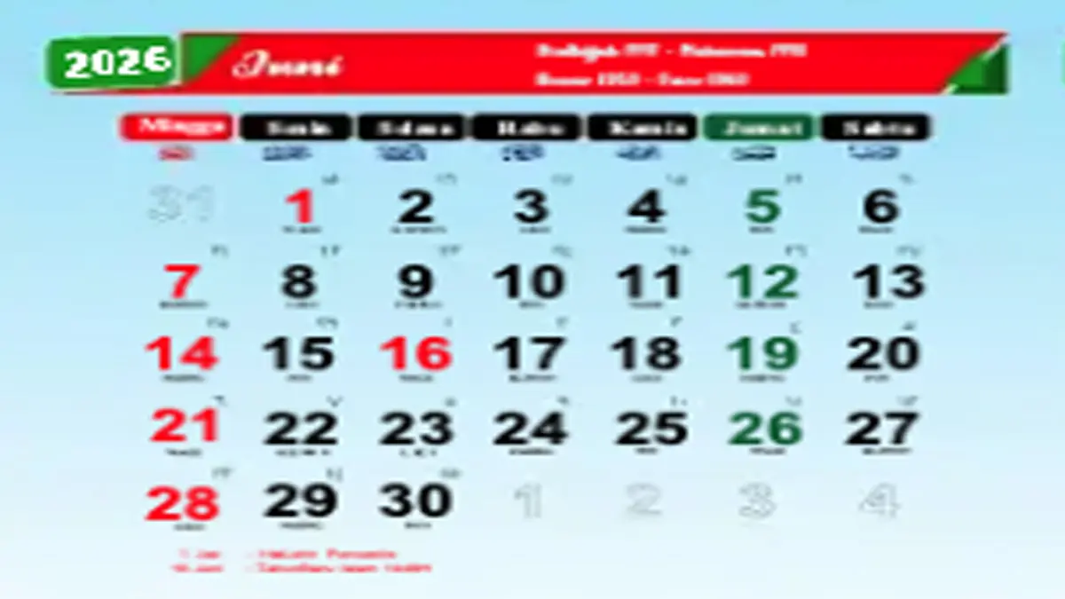 Libur Panjang Tahun Baru Islam 1 Muharram Kalender Juni 2026 Hadirkan Long Weekend Beberapa Hari Persiapan Wisata Bareng Keluarga
