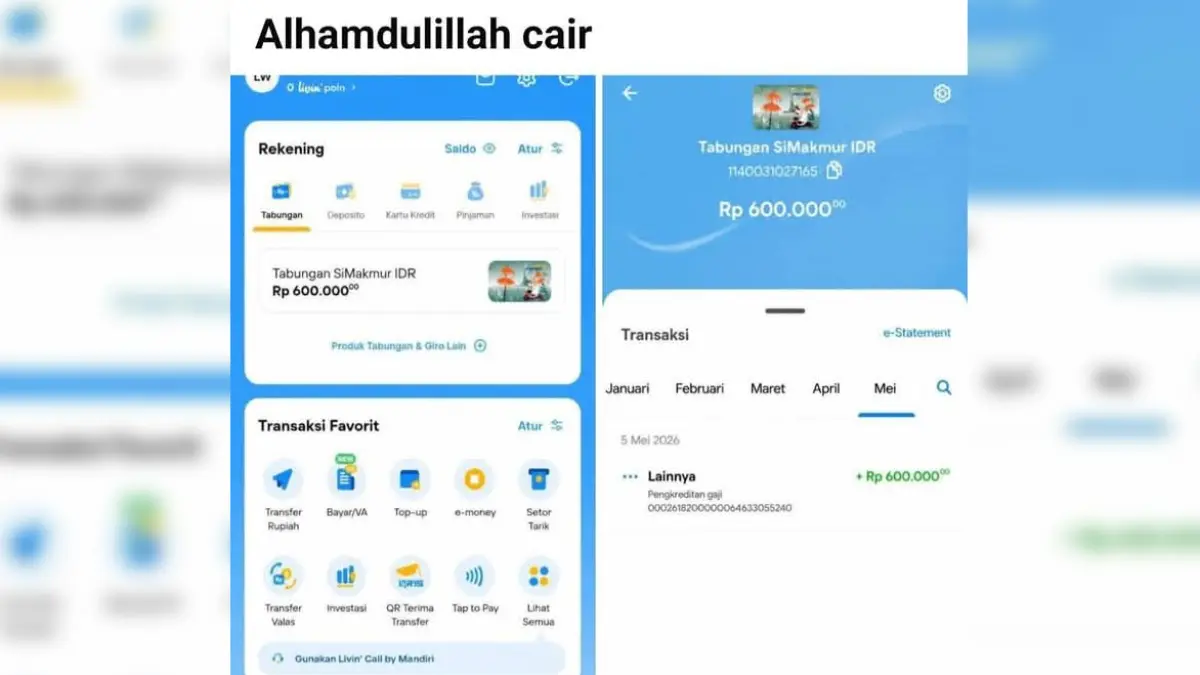 Bansos Mei 2026 kembali cair untuk PKH, BPNT dan Program Indonesia Pintar. Cek daftar penerima dan jadwal pencairannya di sini.