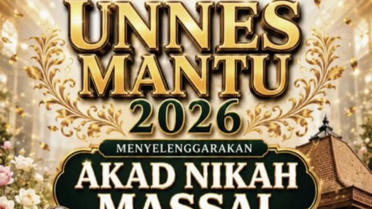 Pamflet Unnes selenggarakan nikah masal.