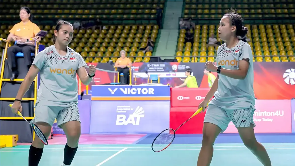 Isyana Syahira Meida/Rinjani Kwinnara Nastine sukses mengalahkan wakil China, Luo Yi/Wang Ting Ge dengan skor 25-23, 21-13.