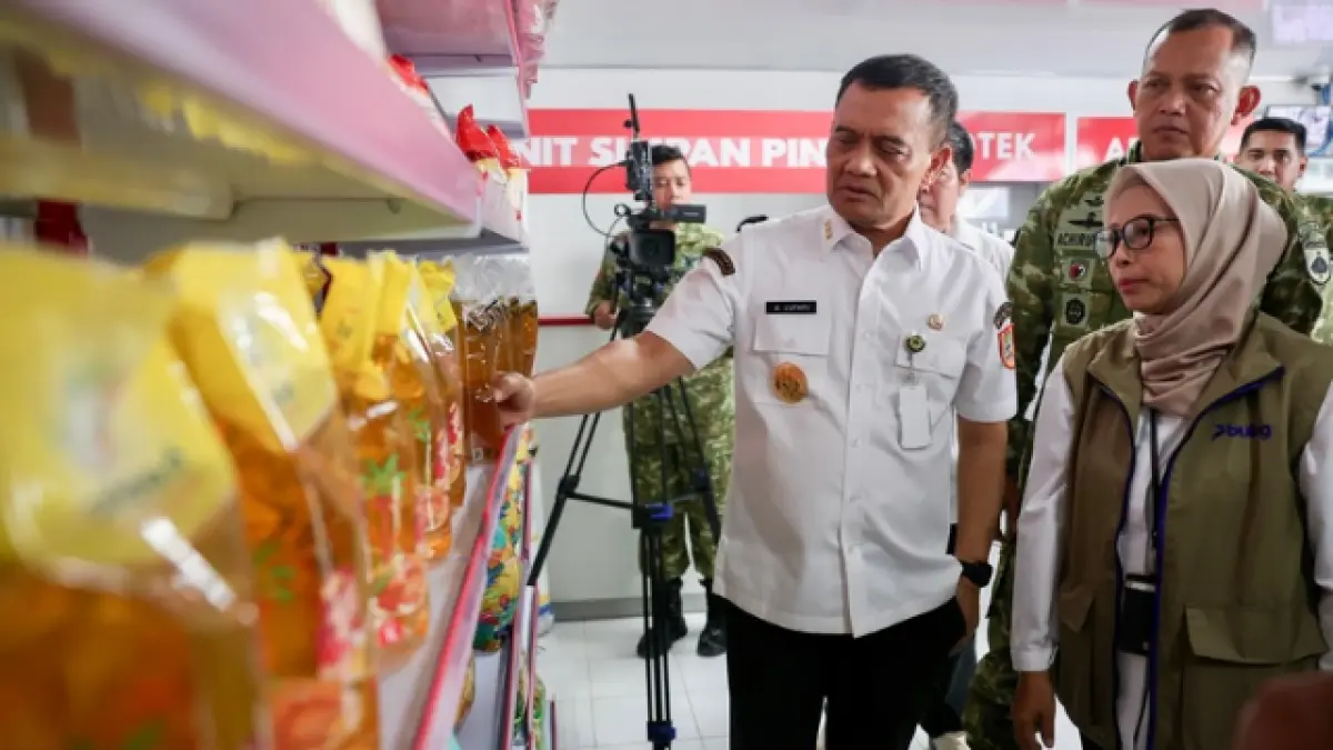 Gubernur Jawa Tengah, Ahmad Luthfi, usai mengikuti peresmian 1.061 KDKMP oleh Presiden Prabowo Subianto yang dipusatkan di Nganjuk, Jawa Timur, Sabtu (16/5/2026). 