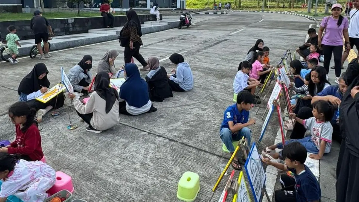 Lomba anak ikut meramaikan acara bazaar