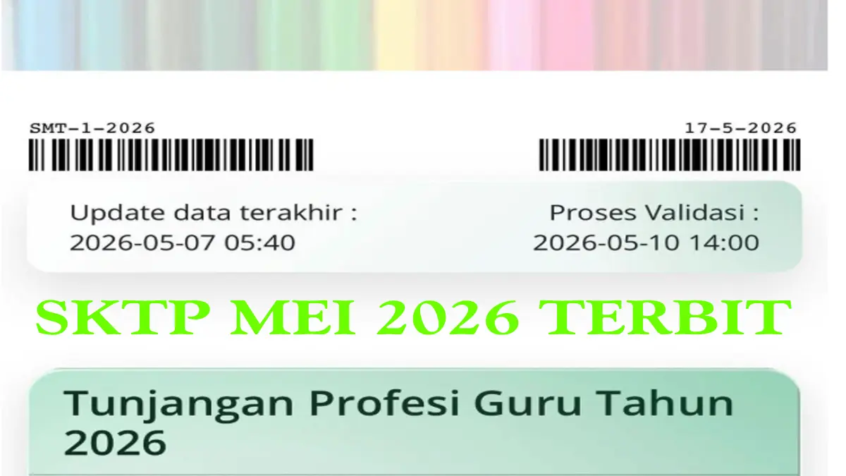 IniRekapitulasi Data Guru Valid di Info GTK 2026, SKTP Mei 2026 Siap Diterbitkan
