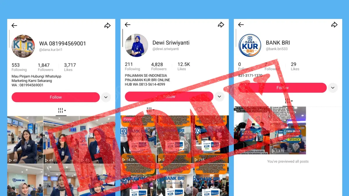 Masyarakat Wajib Waspada Modus Penipuan, BRI Tegaskan Pengajuan KUR Tidak Ditawarkan Secara Online