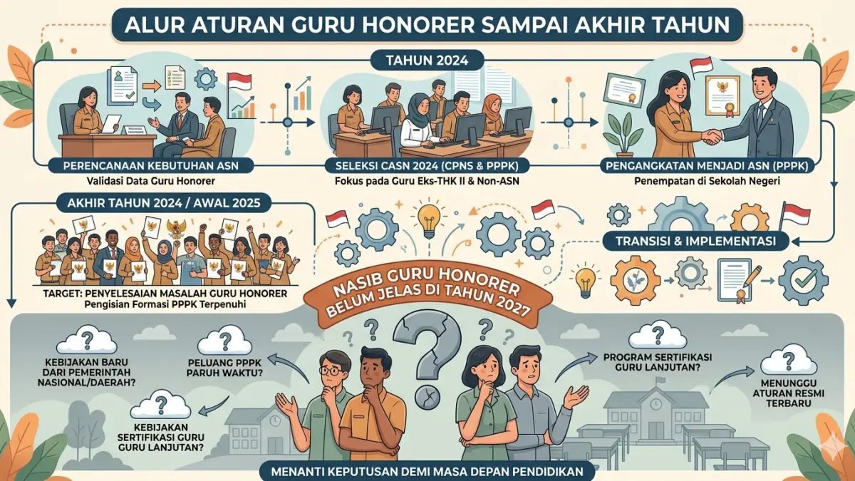 Ilustrasi guru honorer nasibnya belum jelas ditahun 2027