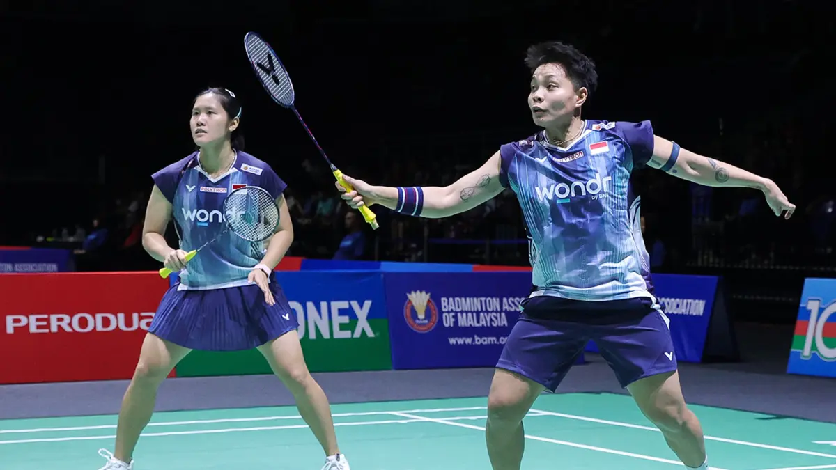 Lanny Tria Mayasari/Apriyani Rahayu lolos ke babak 16 besar Malaysia Masters 2026 setelah mengalahkan Isyana Syahira Meida/Rinjani Kwinnara Nastine 22-20, 19-21, 21-16.