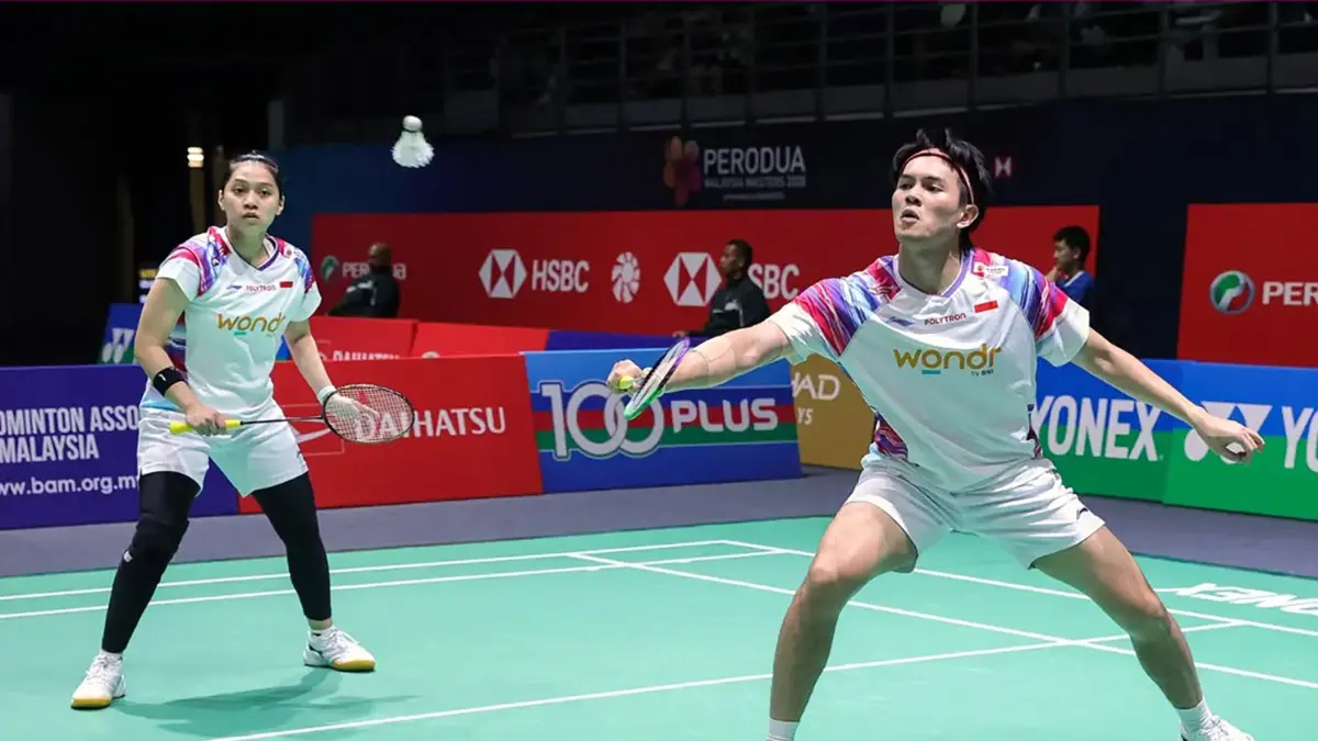 Adnan Maulana/Indah Cahya Sari Jamil melaju ke babak 16 besar Malaysia Masters 2026 usai menang straight game 21-15, 21-13 atas Ruben Garcia/Lucia Rogriguez.