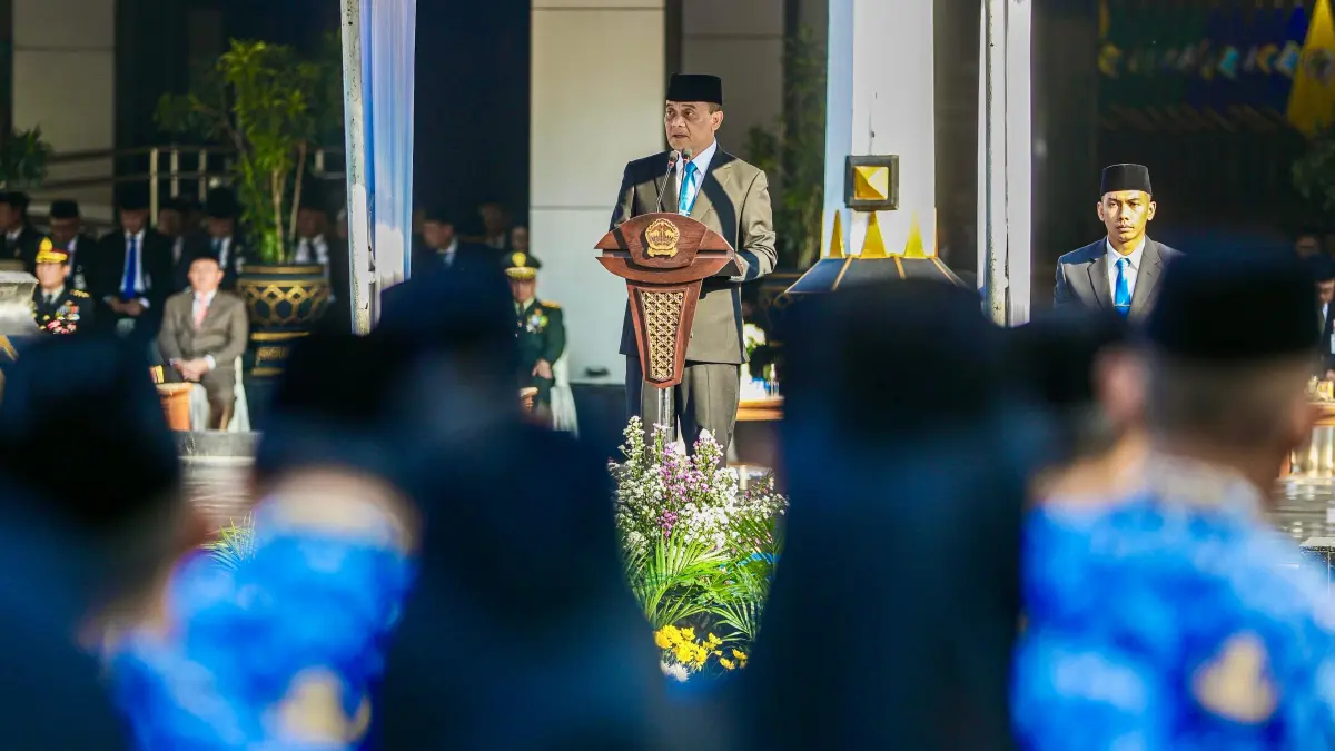 Gubernur Ahmad Luthfi   menjadi inspektur upacara Peringatan Hari Kebangkitan Nasional ke-118 Tahun 2026 di Halaman Kantor Gubernur Jawa Tengah, Rabu (20/5/2026).