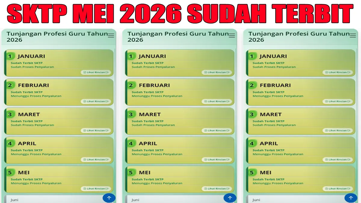 Jadwal Penyaluran Tunjangan Profesi Guru Setelah Penarikan Data di Info GTK SKTP Mei 2026 Resmi Selesai
