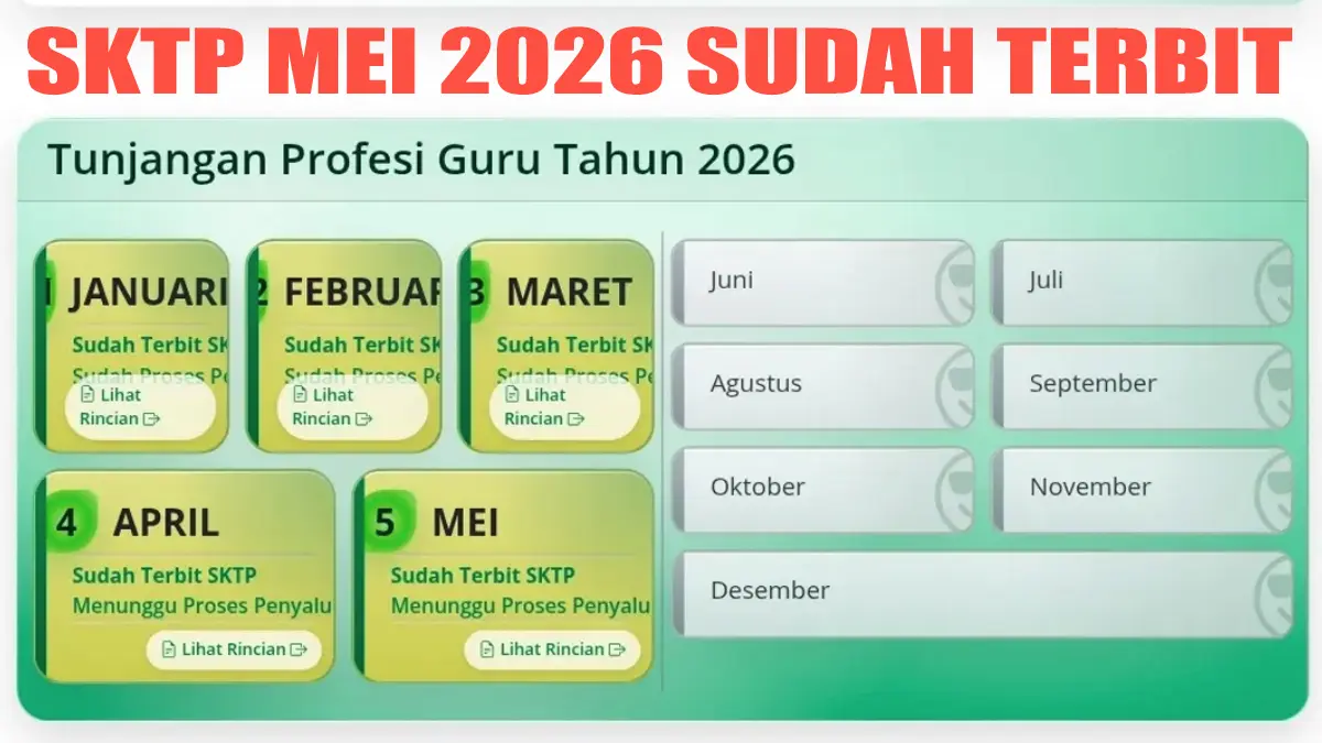 SKTP Mei 2026 Belum Terbit Merata Ini Penyebabnya Bapak Ibu Guru
